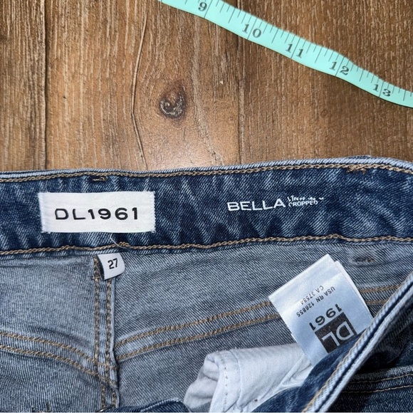 DL1961 | Bella High Rise Vintage Slim Straight Jeans Blue 27 - Picture 8 of 12